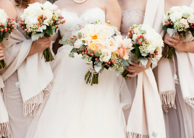 wedding aisle with white runner