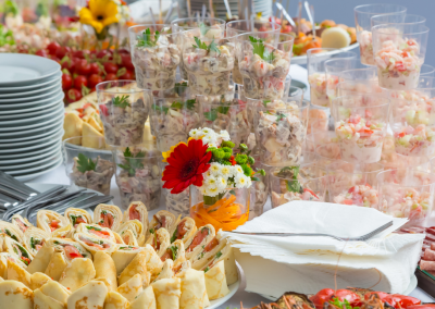 food buffet at a seminar